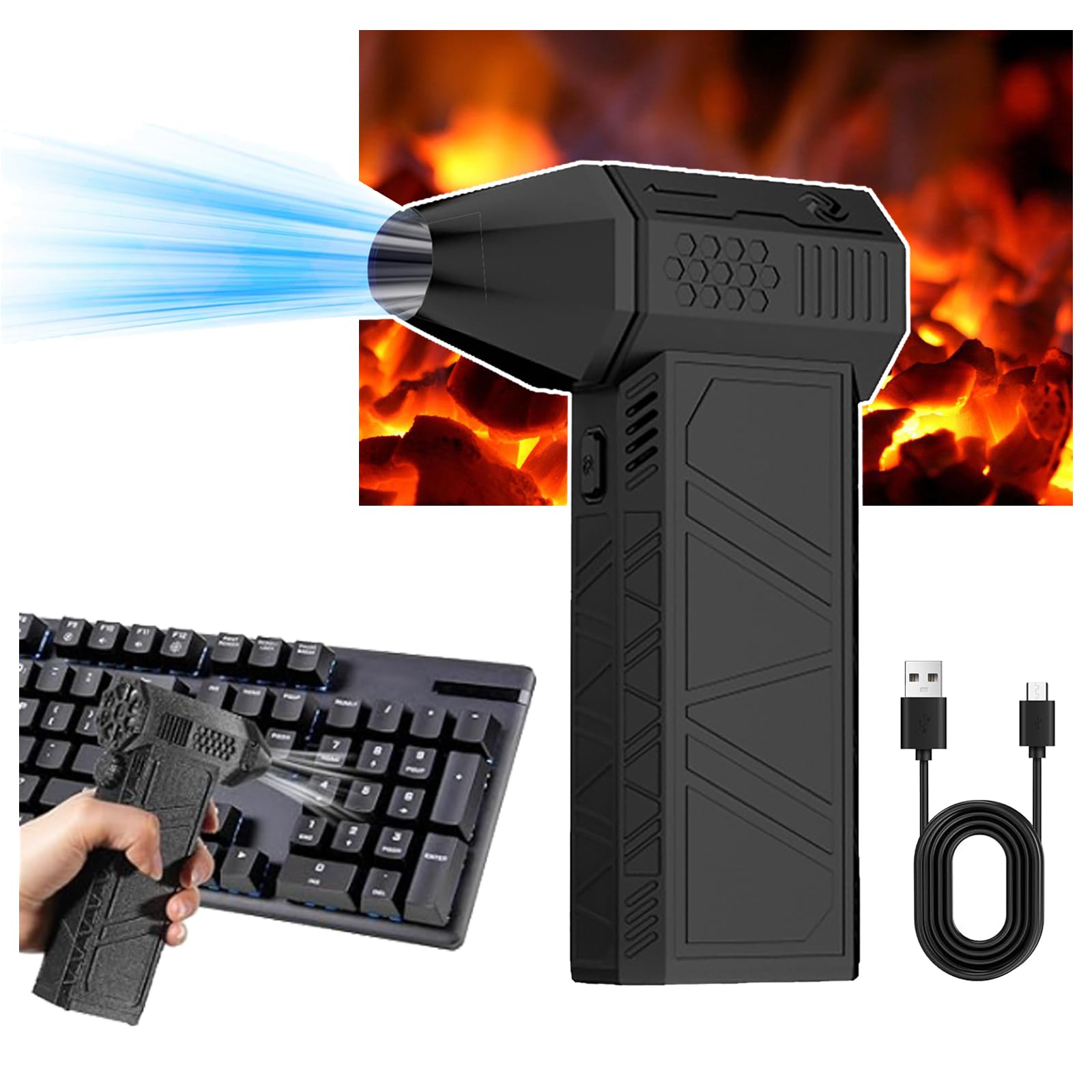 Souffleur d'air rechargeable pour chasser la poussière des recoins