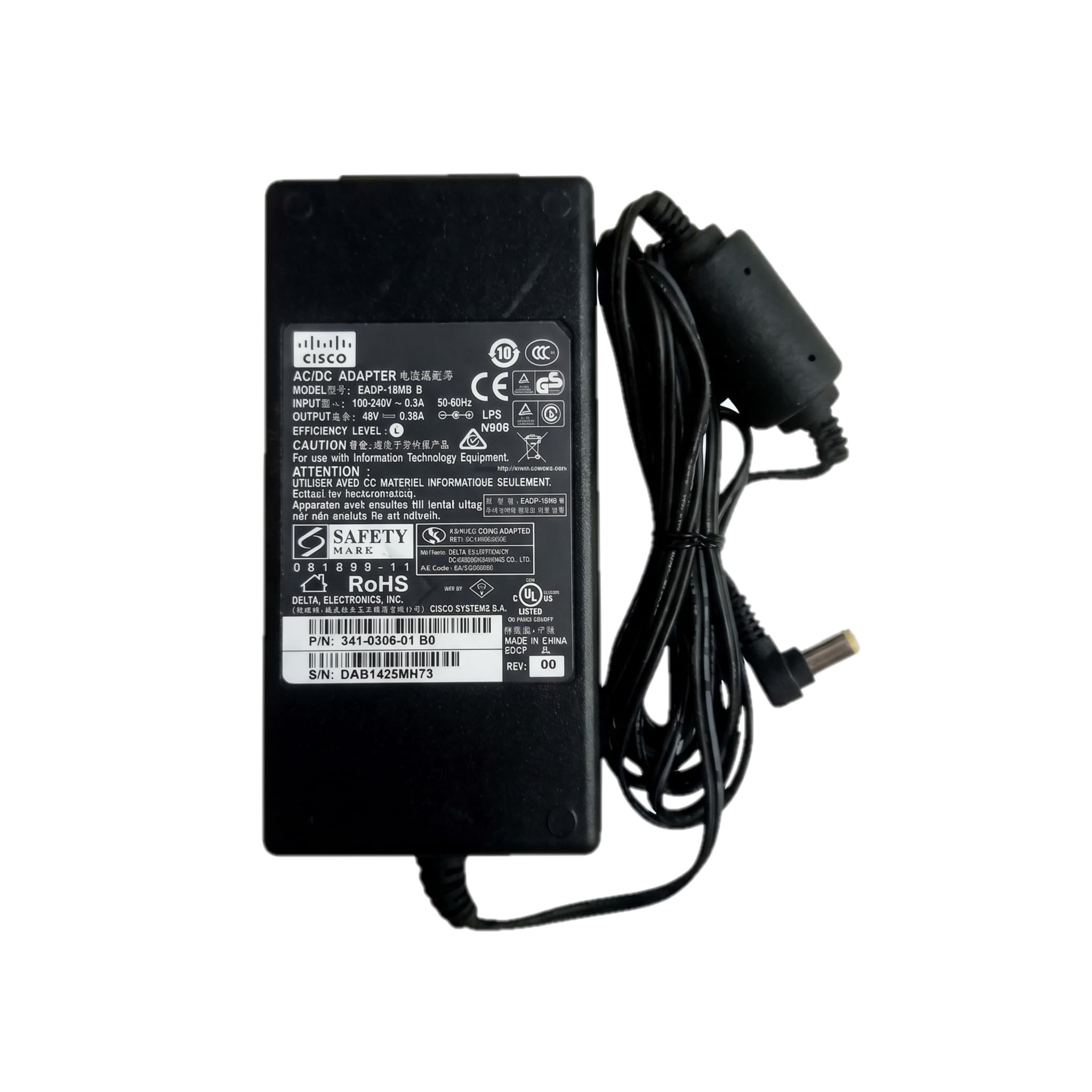 48V 380mA Power Adapter | AC 100-240V to 48V DC Power Supply with DC Pin | Compatible with PoE Devices, Remote Monitoring Equipment & Industrial Sensors | Built-in Safety Protection-image-10