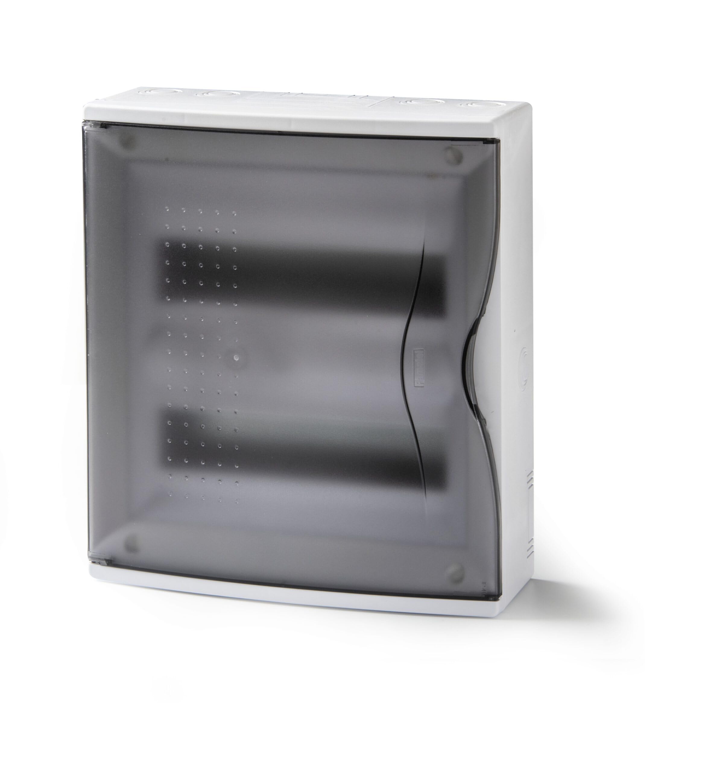 Caisse surface 24 éléments porte transparente tableau électrique saillie FAMATEL