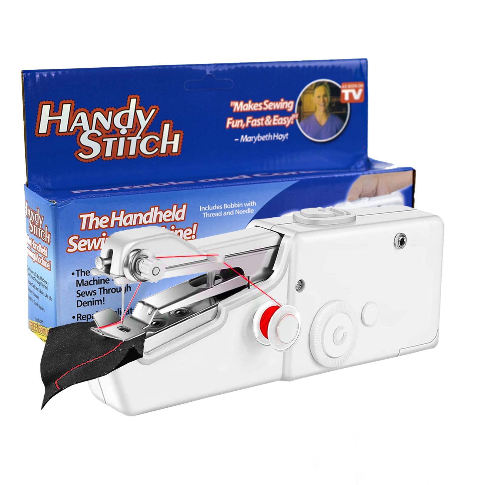Hand Sewing Machine, Hand Stitching Machine, Stapler Style Portable Sewing Machine for Home Tailoring, Quick Mini Sewing Machine for Fabric, Kids Cloth, Clothing - White (Battery Not Included） (B0DF2KP1WX) Amazon Price History, Amazon Price Tracker