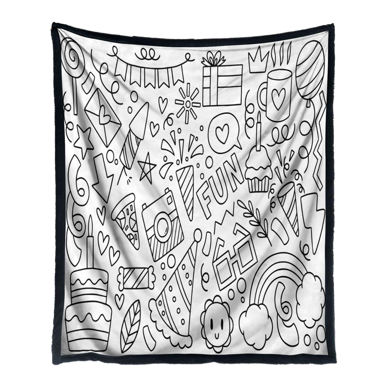 Couverture à faire soi-même avec design artistique et activité amusante d'artisanat créatif