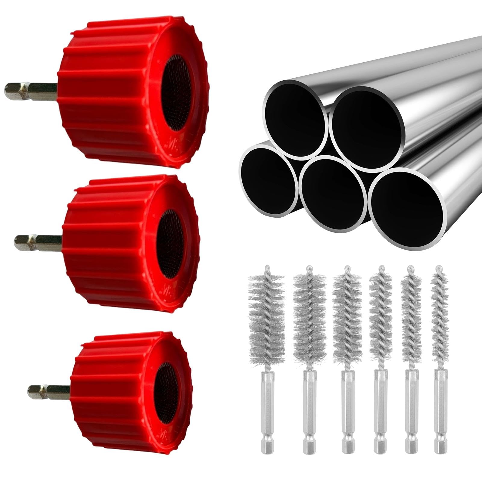 Pulitore Tubi 15 22 28 Mm 3 Pulitori Per Tubi In Rame Da 15, 22 E 28 Mm, Per Idraulica E Riscaldamento, Marca Ductile Pulizia Tubi Idraulica - Foto 3