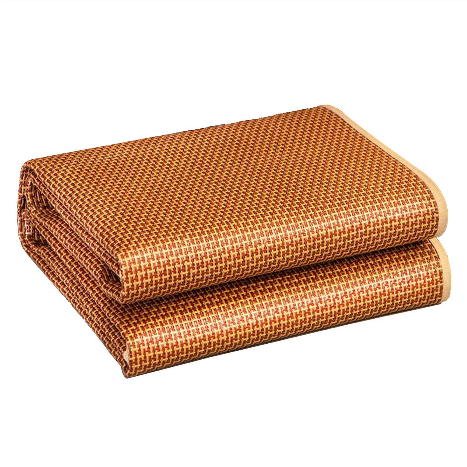 Colchoneta de paja de ropa de cama, colchón de ratán transpirable suave, cama de estera de bambú, colchón de enfriamiento de verano almohadilla de topper, ropa de cama para cama doble cama dob