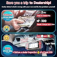 Vista 5 de Escáner FOXWELL NT604 OBD2 2026, herramienta de diagnóstico integral de motor/ABS/SRS/transmisión, lector de códigos para automóviles y camiones