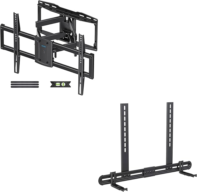 Amazon.com: Full Motion TV Wall Mount for Most 37-86 inch TVs, Holds up ...