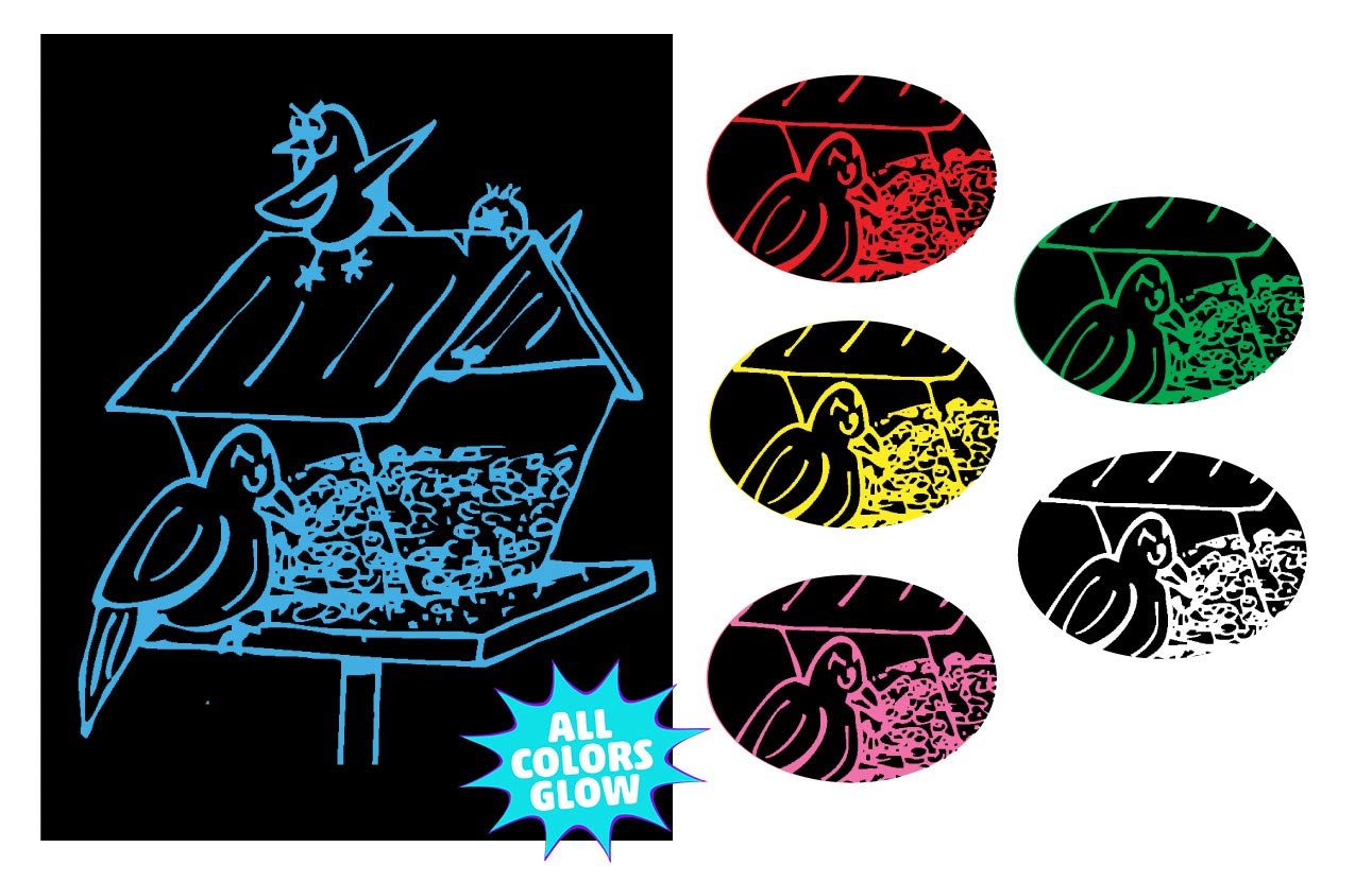 Mind Sparks "Now You See It Etch Solid Colors Drawing Paper (12 Sheet)