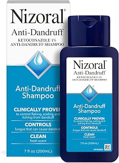 Nizoral Anti-Dandruff Shampoo 1% Ketoconazole - Clinically Proven Dandruff Relief, Kills Fungus, Fresh Scent 7 Fl Oz
