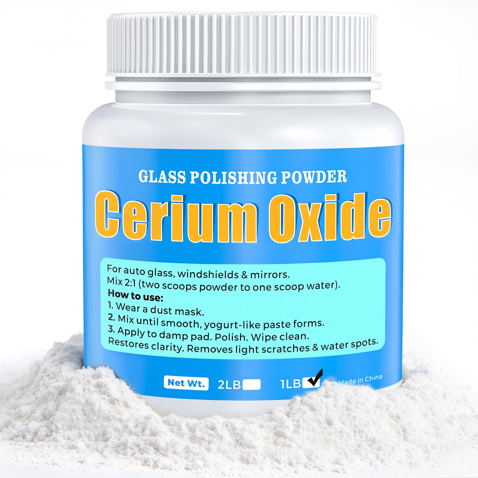 Cerium Oxide Glass Polish - Scratch & Spot Repair -1