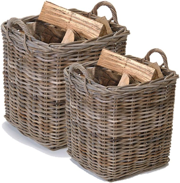 Garden Trading Square Log Basket Set of 2 Amazon.co.uk Home & Kitchen