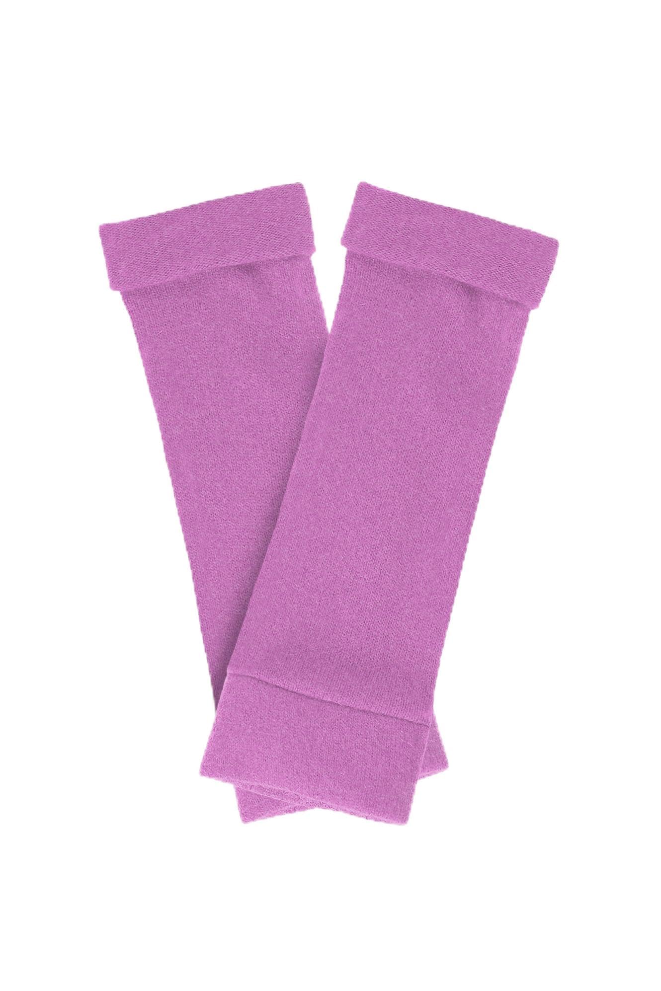 Turtle Doves 100% Recycled Cashmere Fingerless Gloves Heather Pink