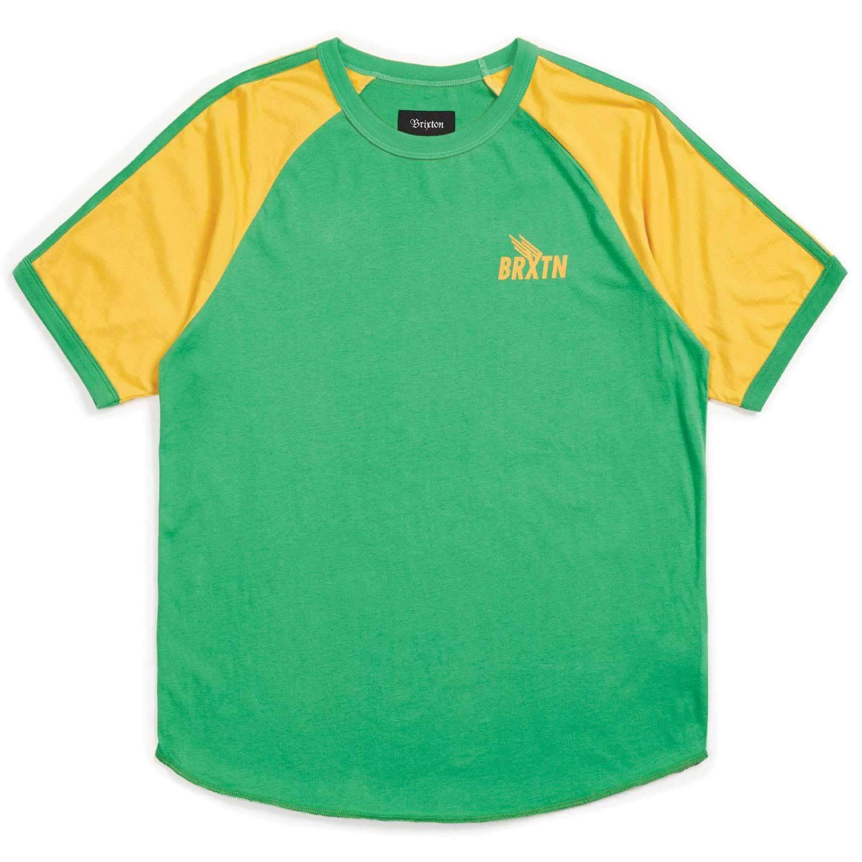 Brixton Men's Rogers Ii S/s Knit, Green, L