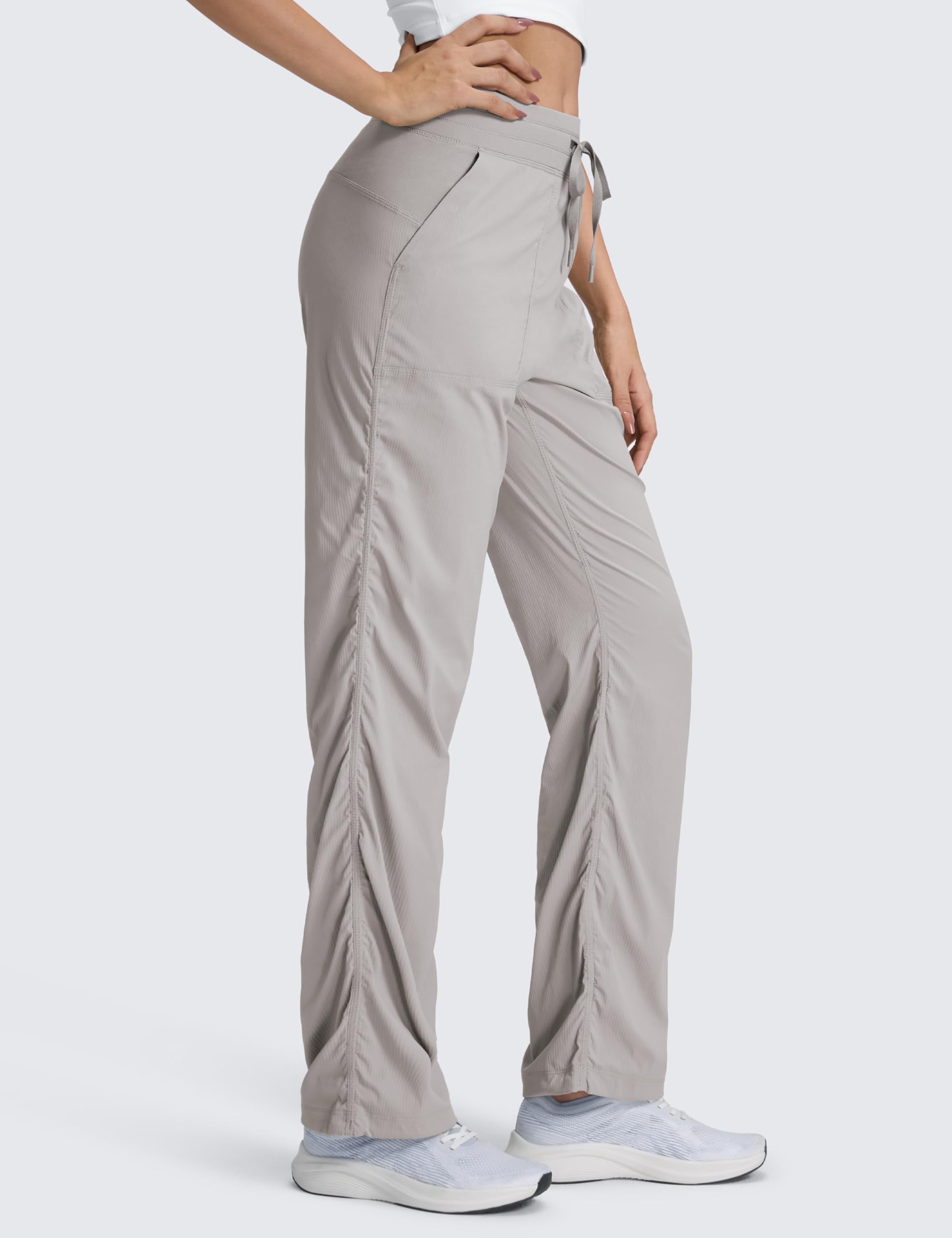CRZ YOGA Pantaloni Casual Leggeri da Donna con Tasche Pantaloni da Allenamento