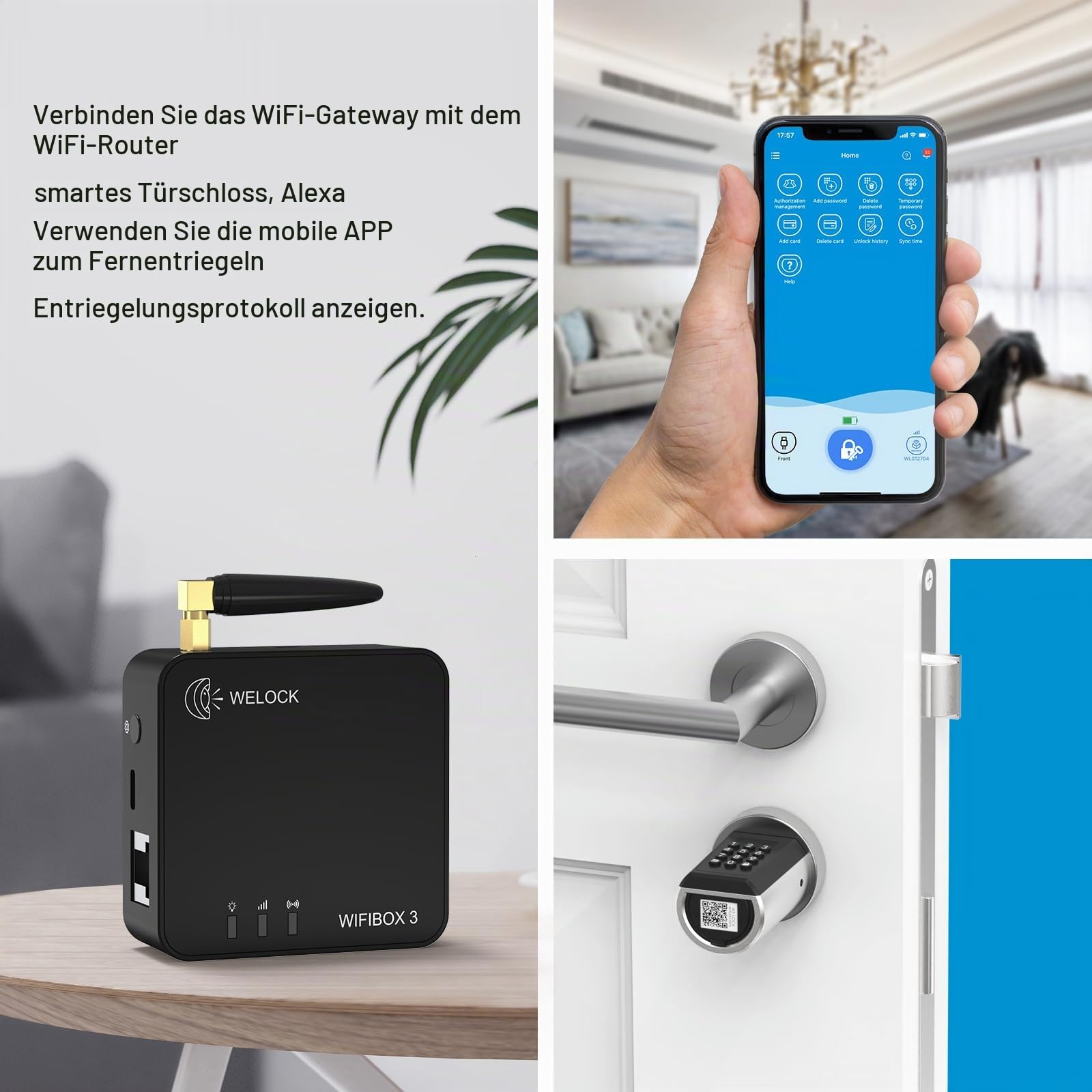 WELOCK WIFIBOX 3 Smart Bluetooth Gateway WiFi für welock Smart Lock