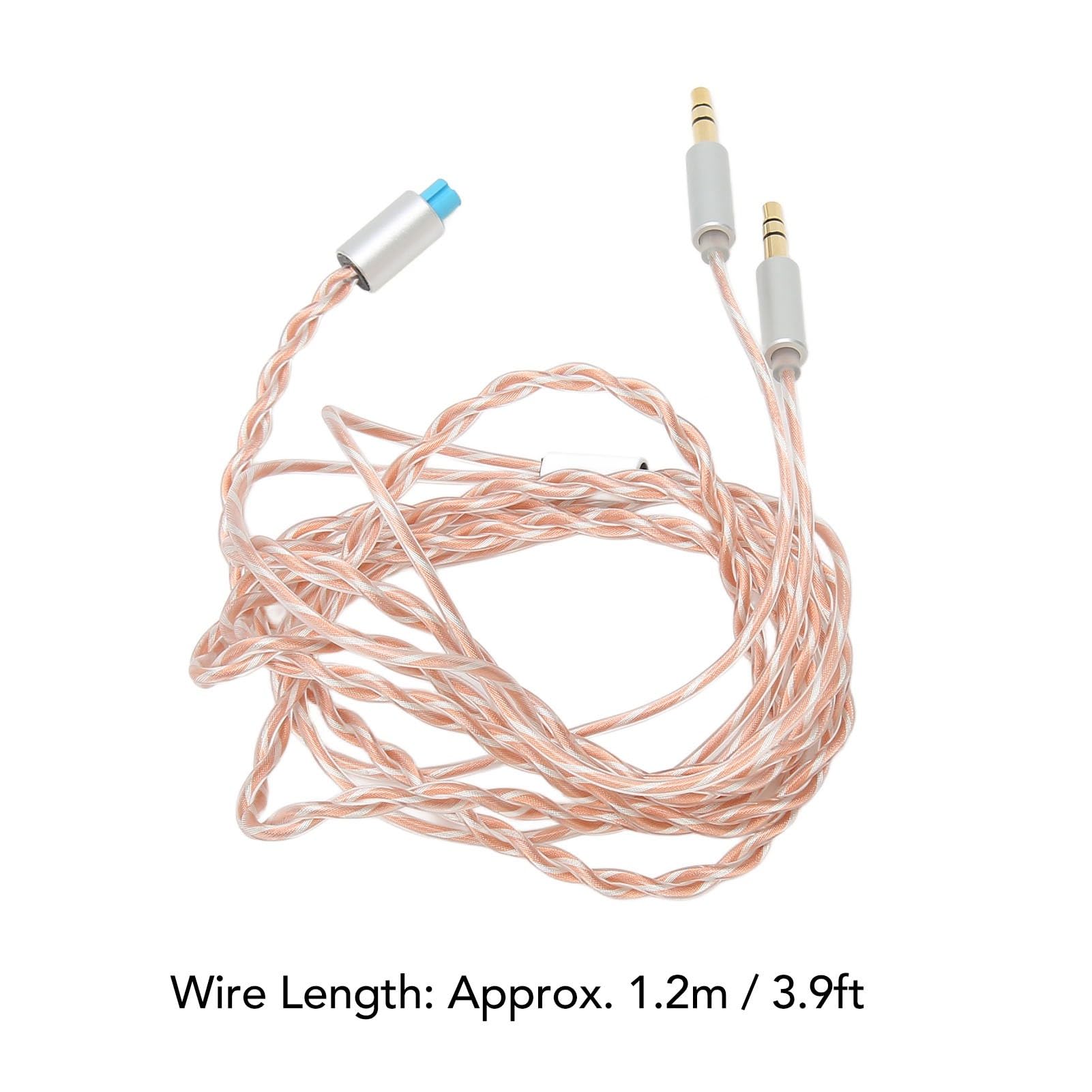 Jectse Kopfhörerkabel-Ersatz, Dual-3,5-Mm-Stecker auf 2,5 Mm, 3,5 Mm, 4,4 Mm, Symmetrisches Kabel-Ersatz mit Verlustfreiem Klang, Flexibles Kopfhörer-Aux-Kabel für HE400 für D7200 für T5P