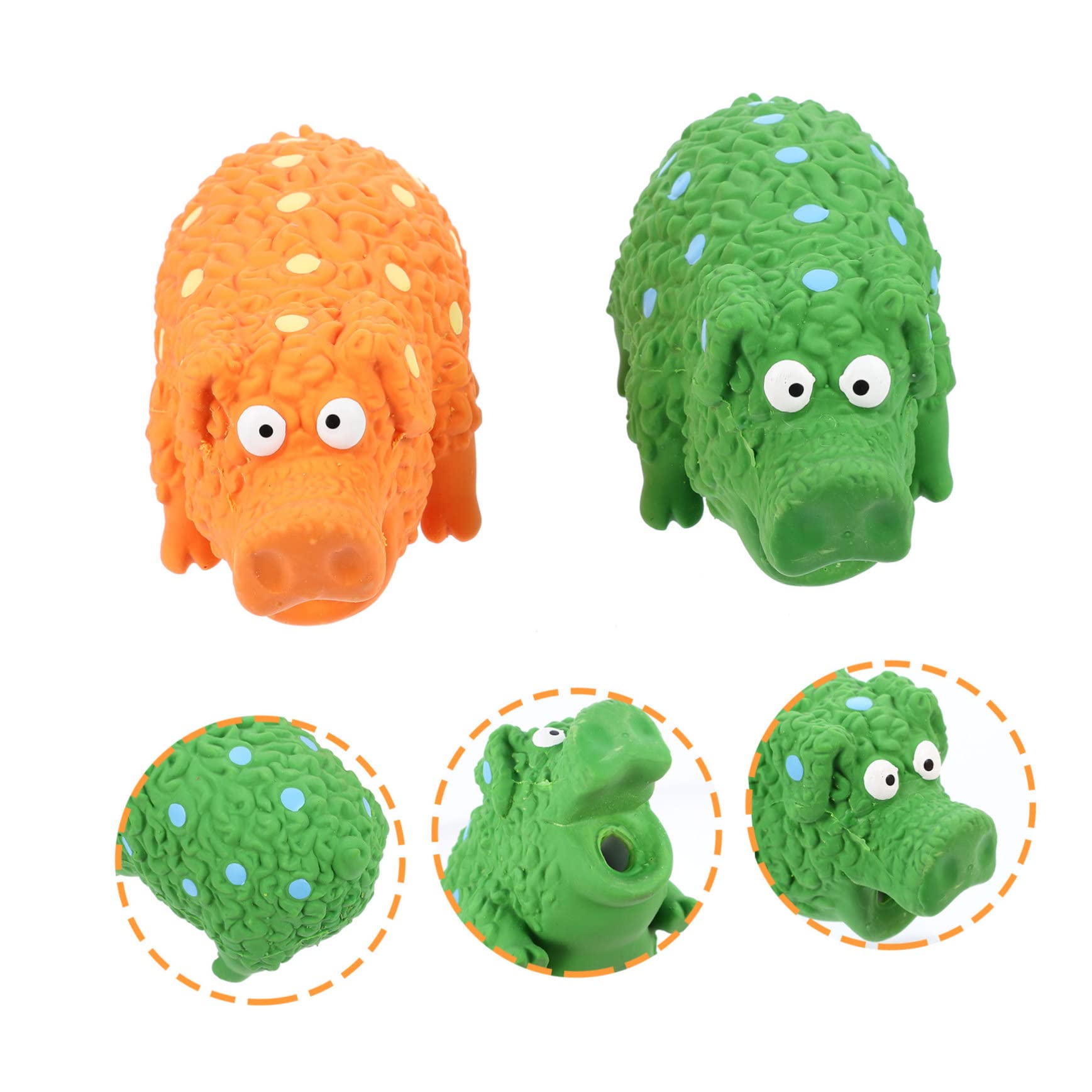 YARNOW 4piezas Juguetes Interactivos para De Set Cerdo Chirriante Juguetes De Masticación y Juego para