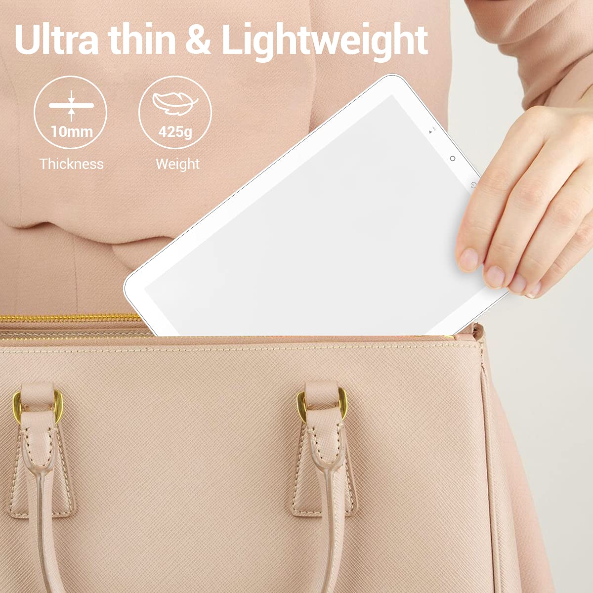 CT CAPETRONIX SAD Lampe, Tageslichtlampe mit Timerfunktion 10000 Lux Kompaktes Design Sonnenlichtlampe, Traurige Lichttherapielampe mit Memory-Funktion für Büro/Schreibtisch/Zuhause/Schlaf
