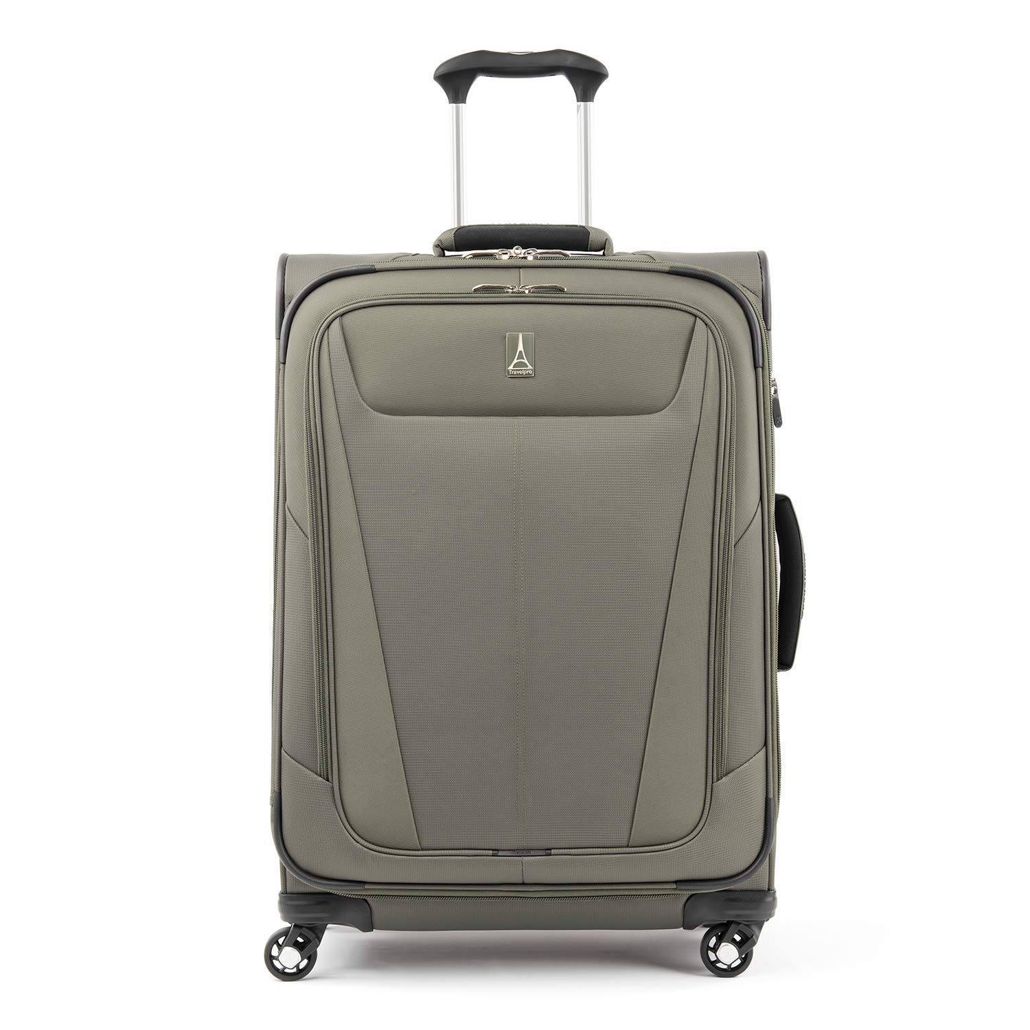 Photo 1 of *USED* Travelpro Maxlite 5 Softside Expandable Luggage with 4 Spinner Wheels, Lightweight Suitcase, Men and Women, Slate Green, Checked-Medium 25-Inch Slate Green Checked-Medium 25-Inch