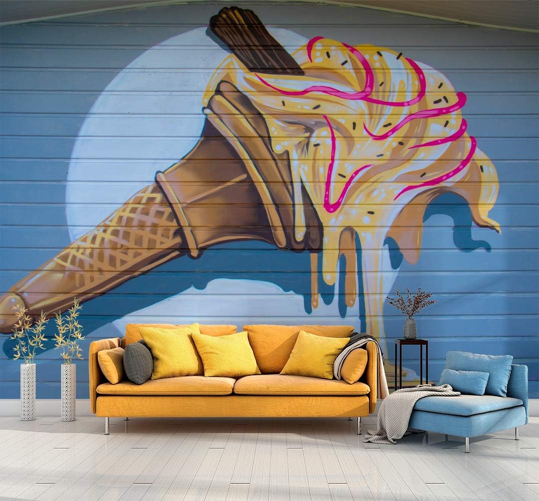 SIGNFORD Wall Mural Colorful Graffiti Removable Wallpaper Wall Sticker for Bedroom Living Room - 66x96 inches