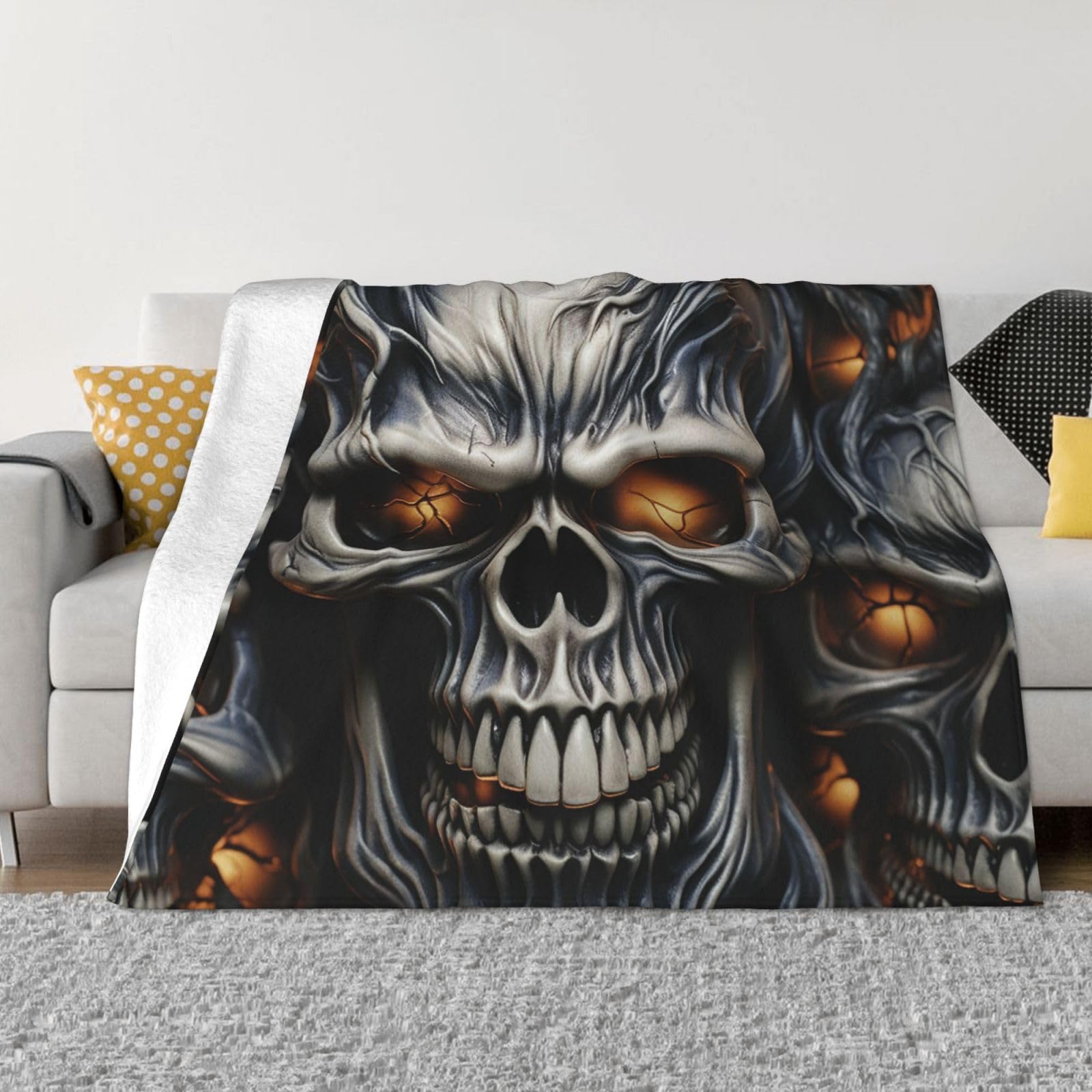 Couverture polaire super douce pour camping voyage et soirée cinéma sur le canapé