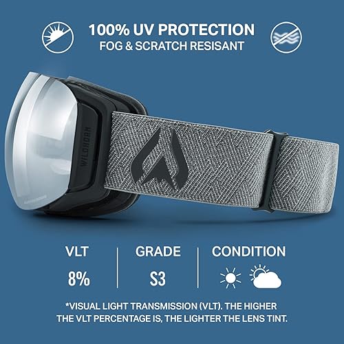 Miniatura 4 de WildHorn Outfitters - Gafas de esquí Roca para hombres, mujeres y jóvenes, equipo de esquí, protección UV400, antiempañamiento y antiarañazos