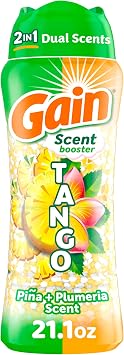 Gain Tango 2-in-1 Laundry Scent Booster Beads, Pina and Plumeria Scent, 21.1 oz, Laundry Beads with Dual Scents Plus All Day Freshness