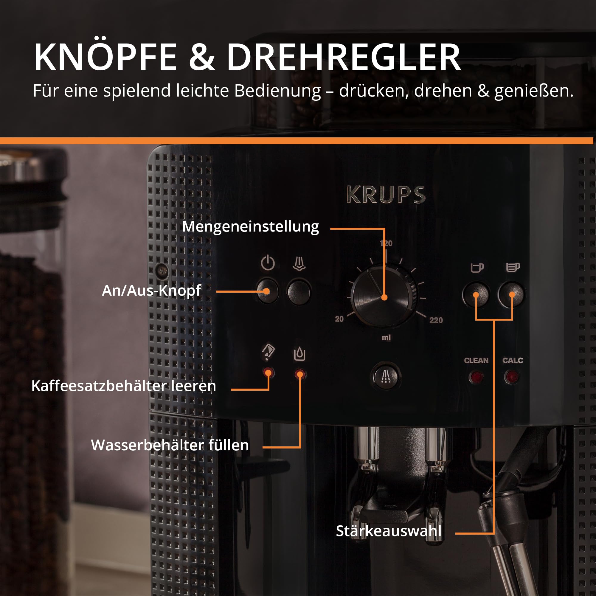 Krups Arabica Picto Kaffeevollautomat – Bild 6