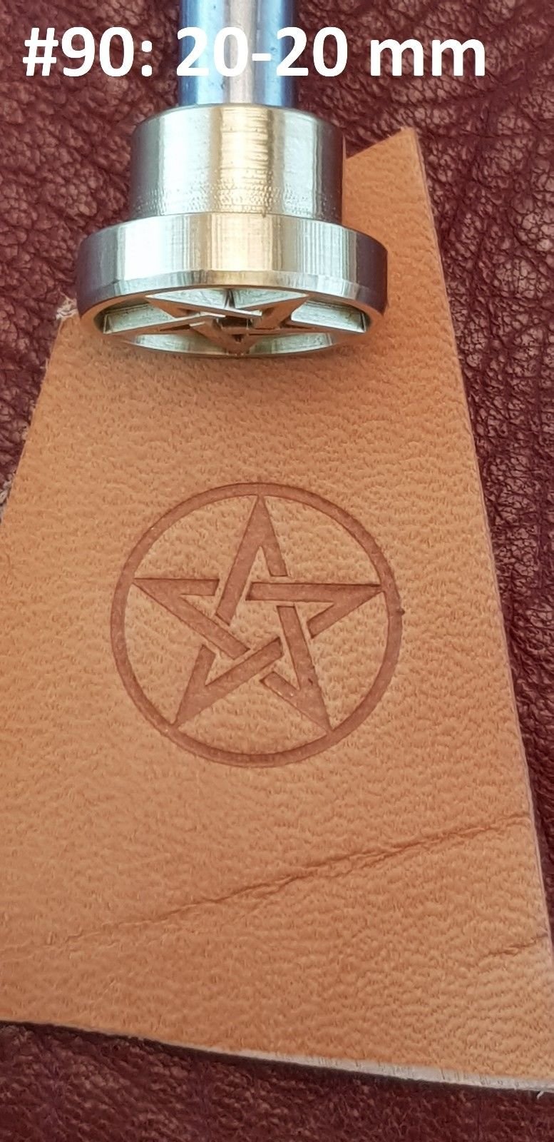 Leather Crafting Stamp Tool for Leather Crafts Brass #90