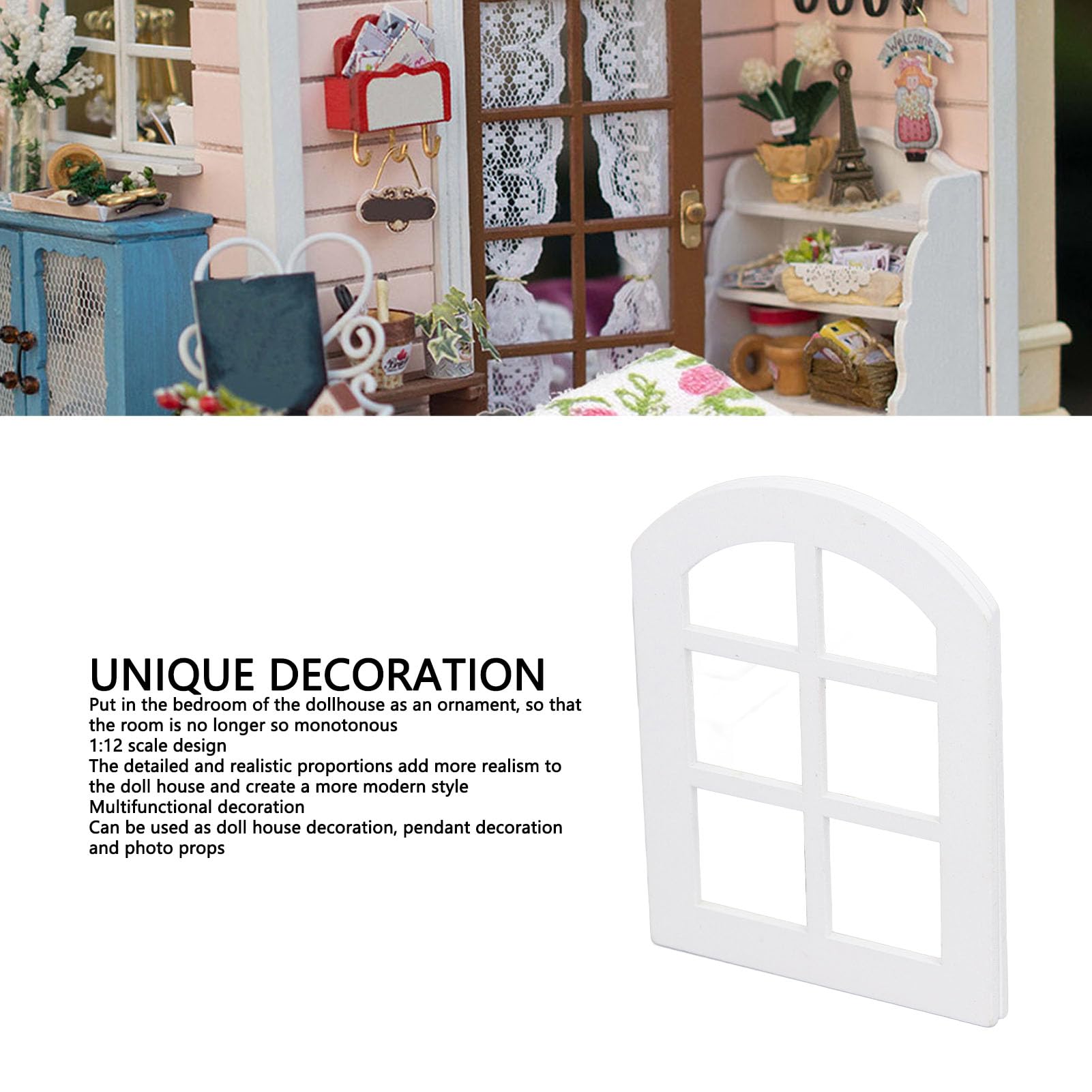 Tbest Wooden Dollhouse Windows - Image 4