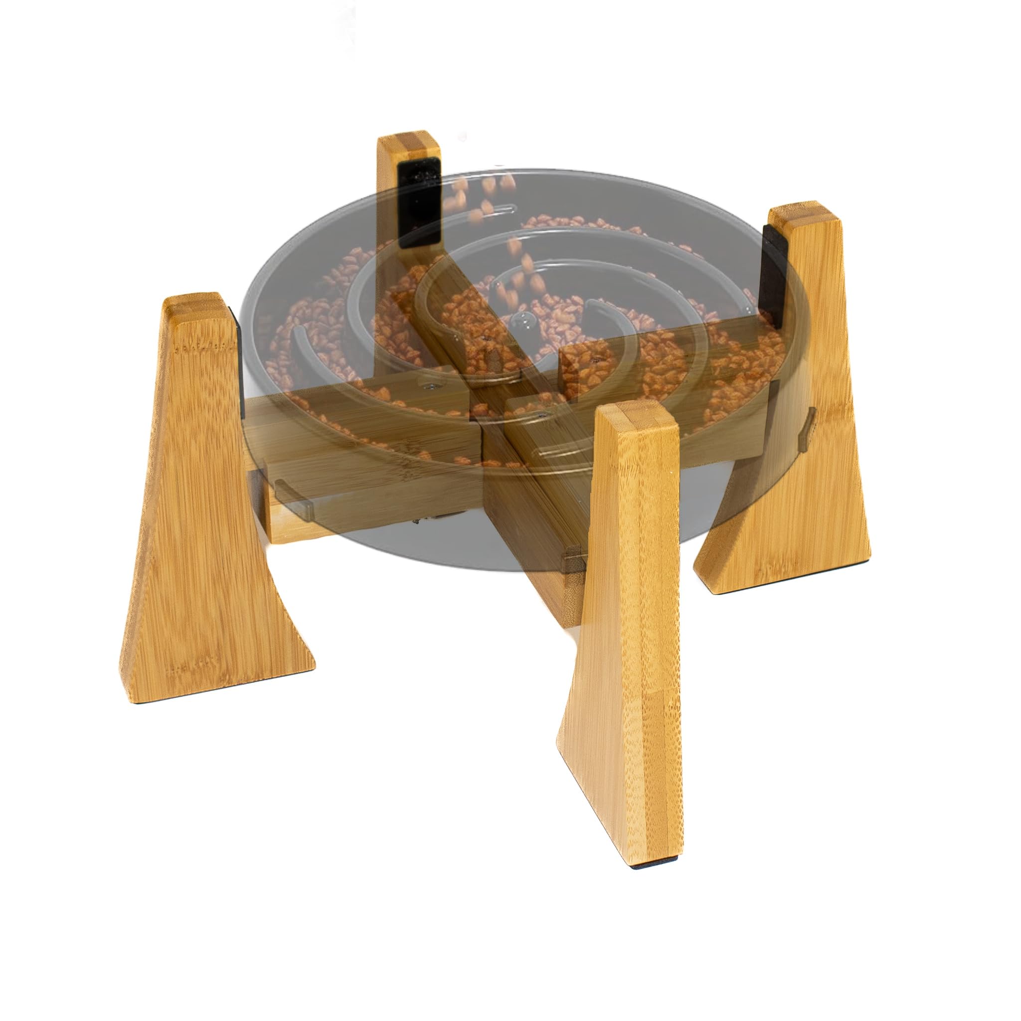 bricobe Elevated Dog Bowl Stand, Raised And Adjustable Platform Dog Bowl Stand for Small, Medium and Large Size Dogs, All Breeds and Fits Slow Feeder and Metal Bowl up to 8.5 to 12.5 Inch