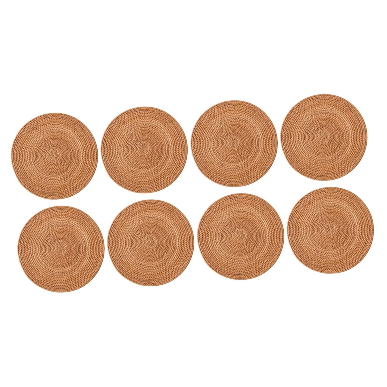 Set de table rond en rotin COLLBATH anti-chaleur pour vos meubles