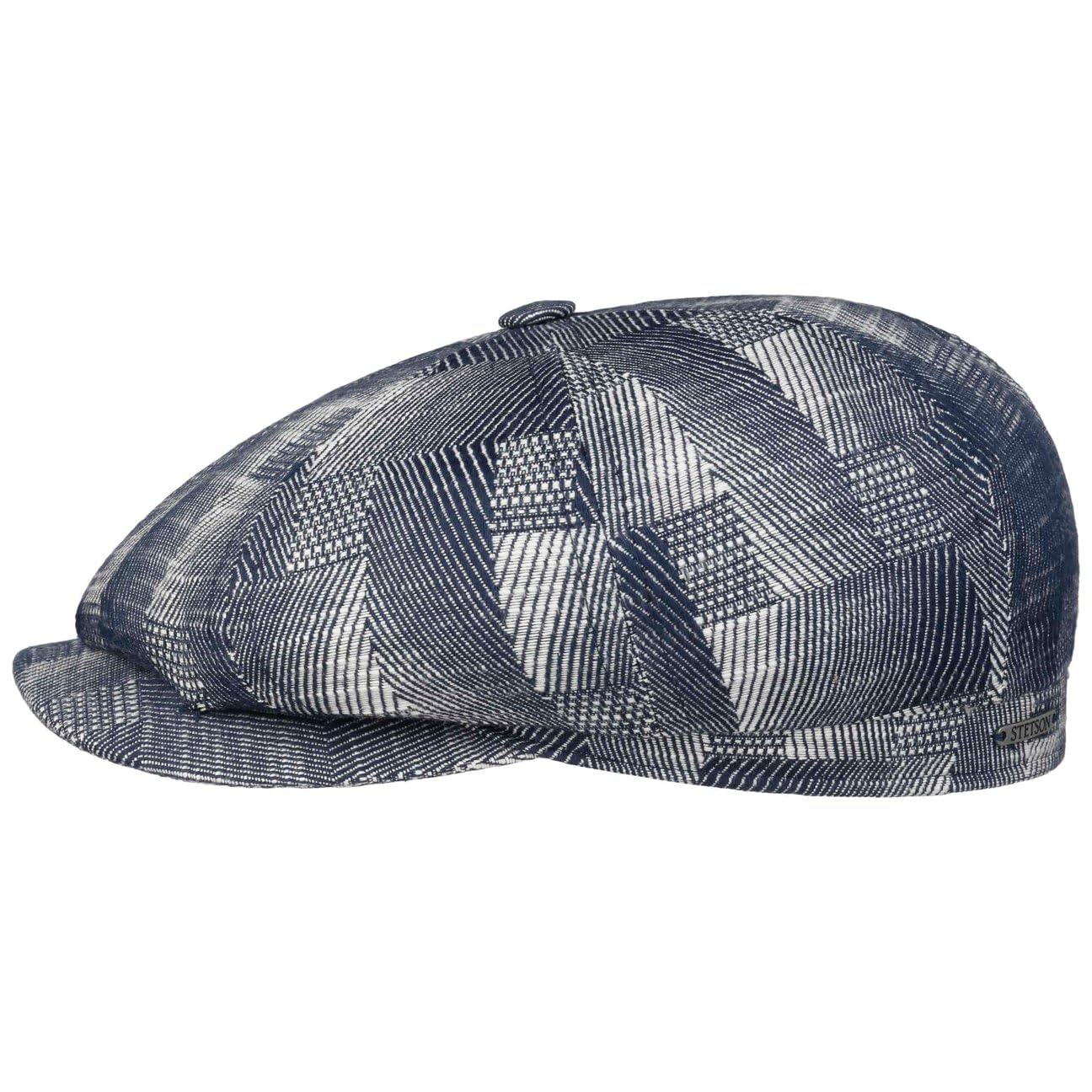 Stetson Hatteras Cotton Jacquard Hombre – Made in The EU Gavroche con visera, forro Primavera-Verano