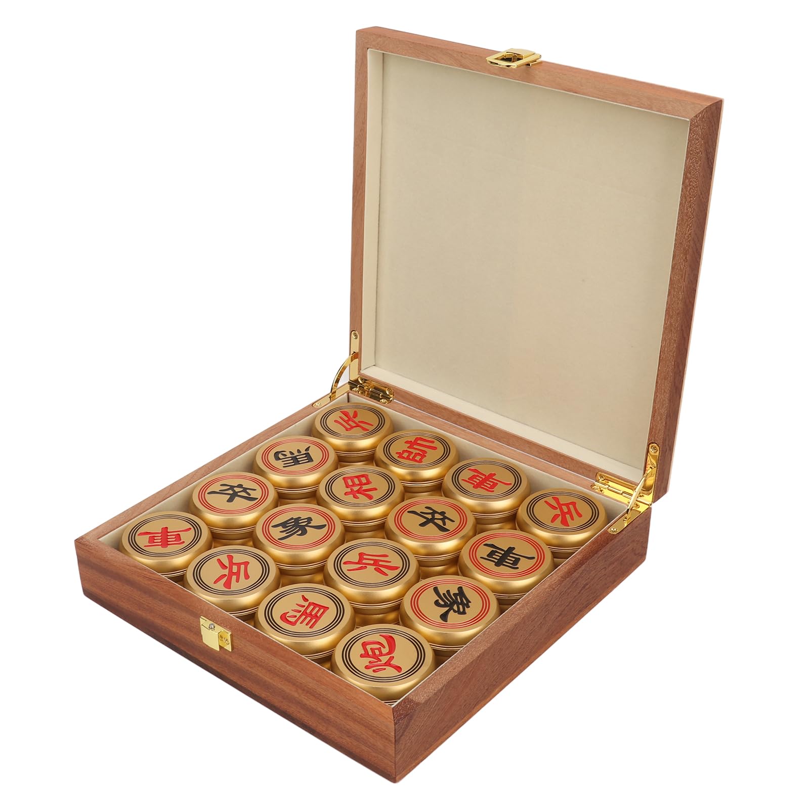 Set di scacchi cinesi WW Xiangqi in lega di alluminio Set di scacchi cinesi portatile con tavola pieghevole EEE