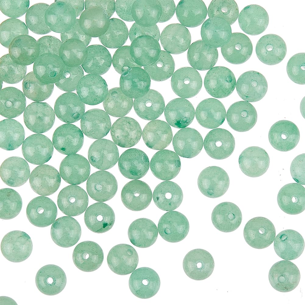 OLYCRAFTOLYCRAFT 252pcs 6mm Green Aventurine Round Loose Beads for Bracelet Necklace Jewelry Making