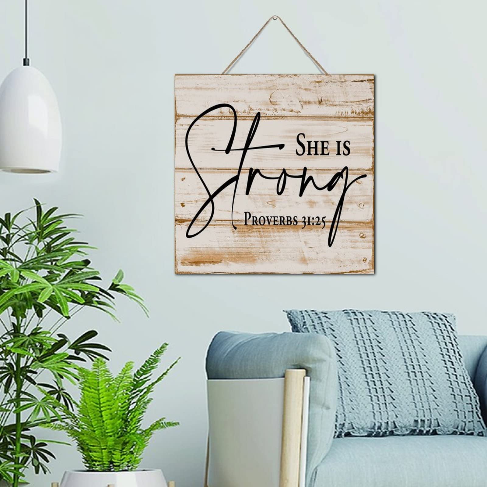 Plaque murale vintage en bois suspendre cadeau inspirant femme Proverbes