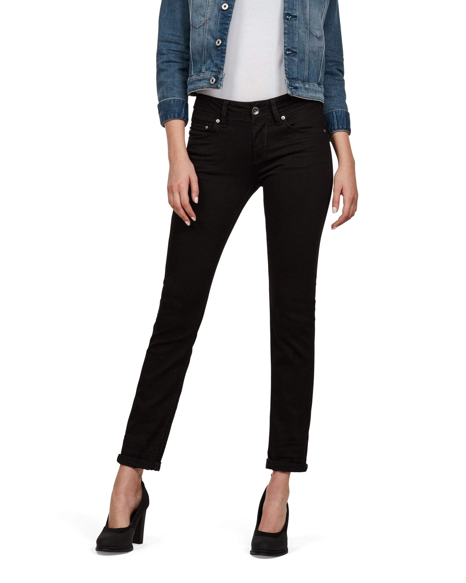 G-Star Mujer Midge Saddle Straight Jeans — view 24