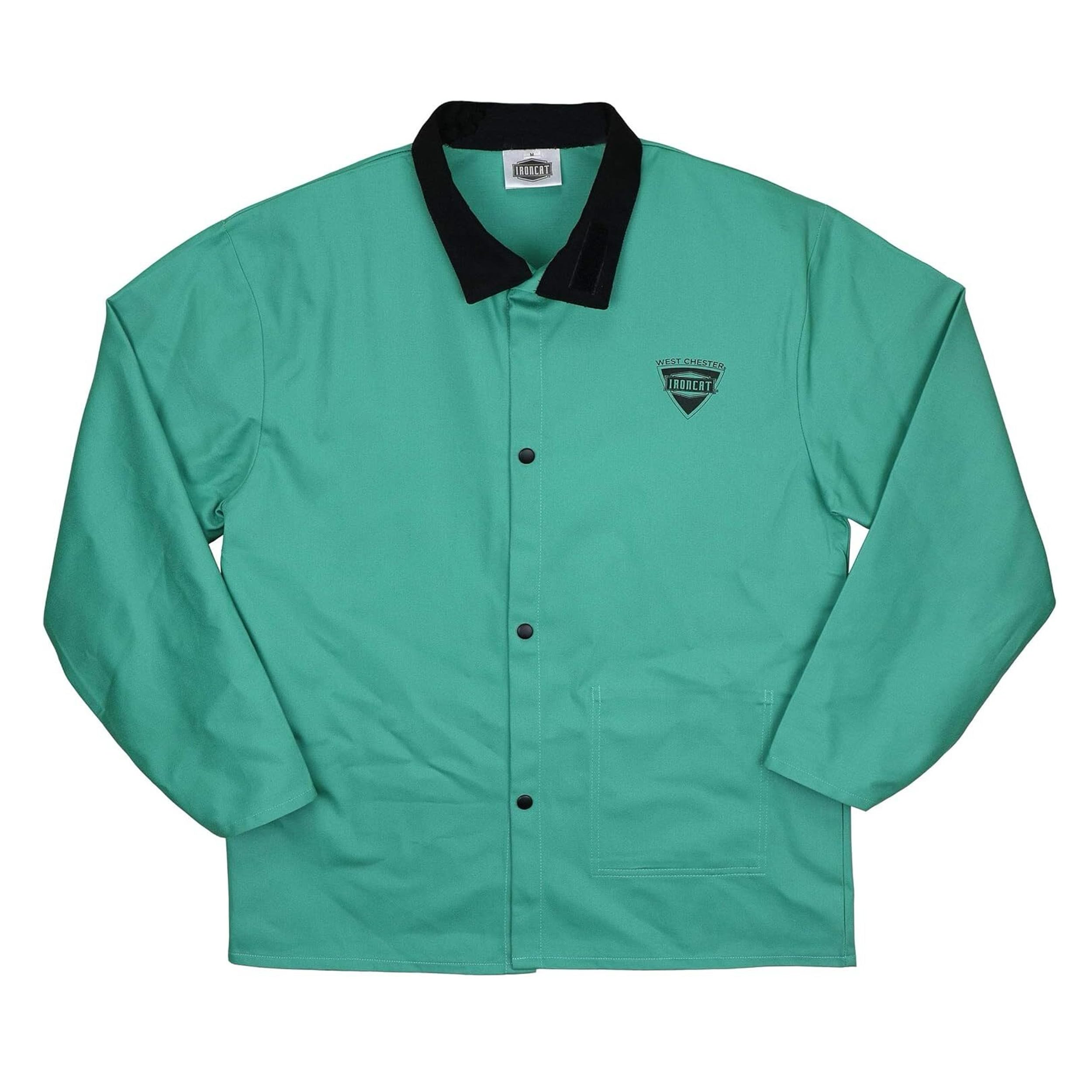 IRONCAT 7050 L Irontex FR Cotton Jacket, 30", Large, Green