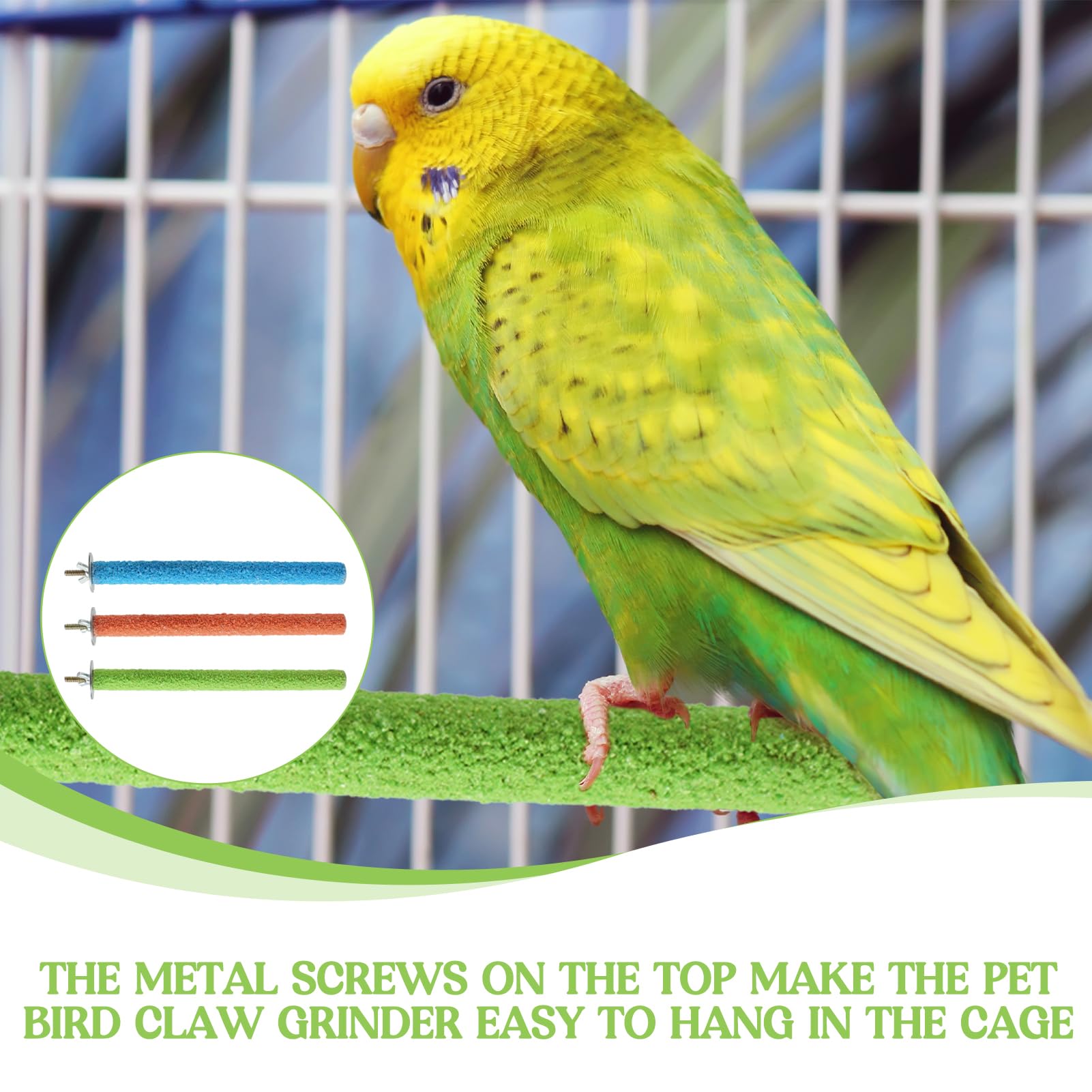 3 Pcs Parrot Perches 20cm - Image 3