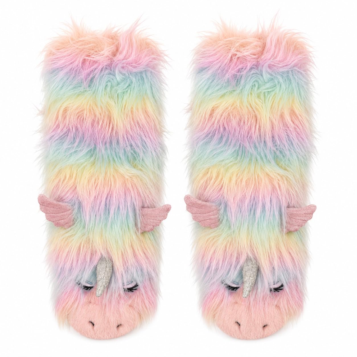 ooohyeah Women's Fuzzy Animal Warm Slipper Socks, Cute Funny Cozy Non-Slip House Socks for Women, Size 5-10