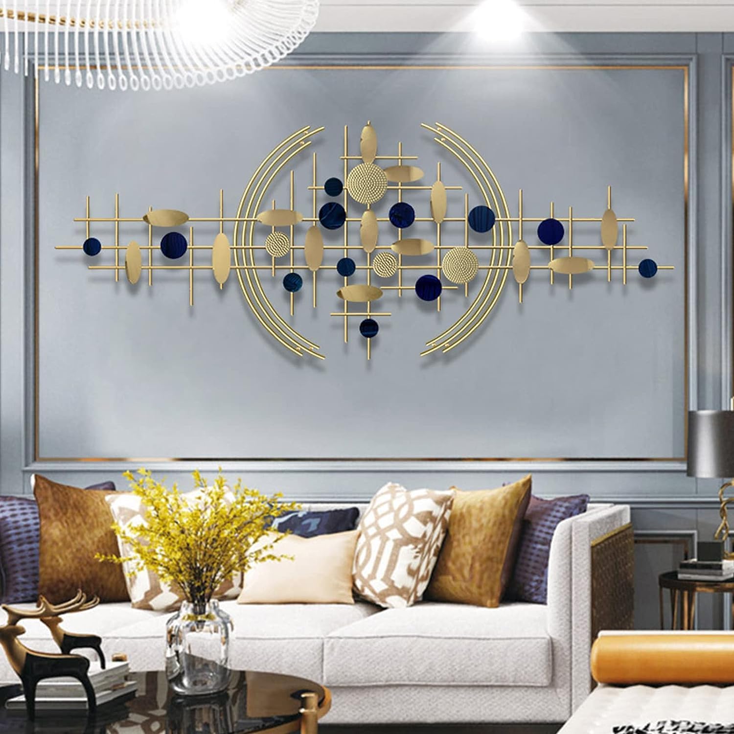 Modern Metal Wall Art - 3D Geometric Design -2 Modern Metal Wall Art - 3D Geometric Design -2