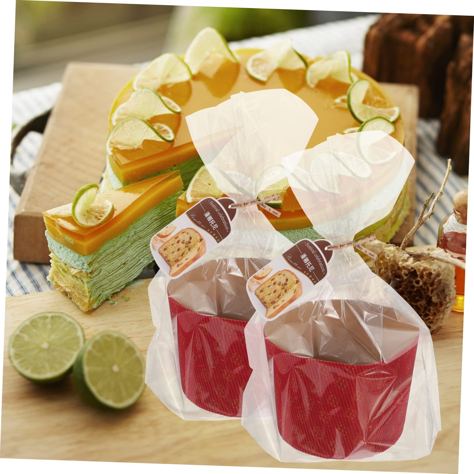 PRETYZOOM 2juegos Para Hornear Envoltorios Resistentes Altas Para Muffins y Postres Para Bodas y Temáticas