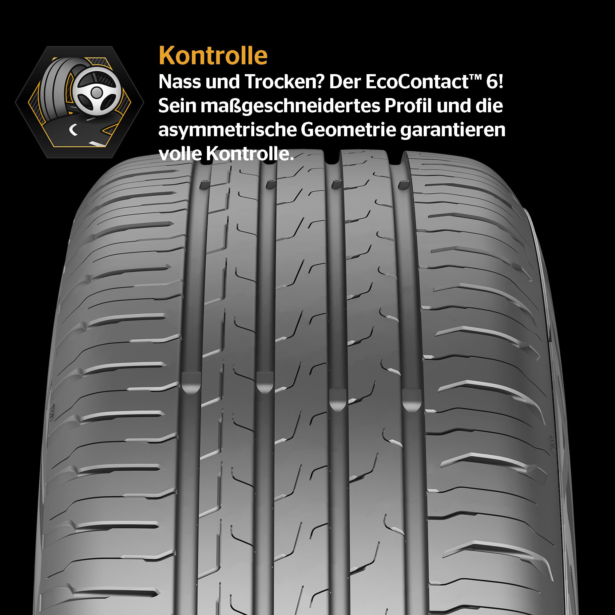 CONTINENTAL ECOCONTACT 6 - 205/55R16 91V - A/A/71dB - Sommerreifen
