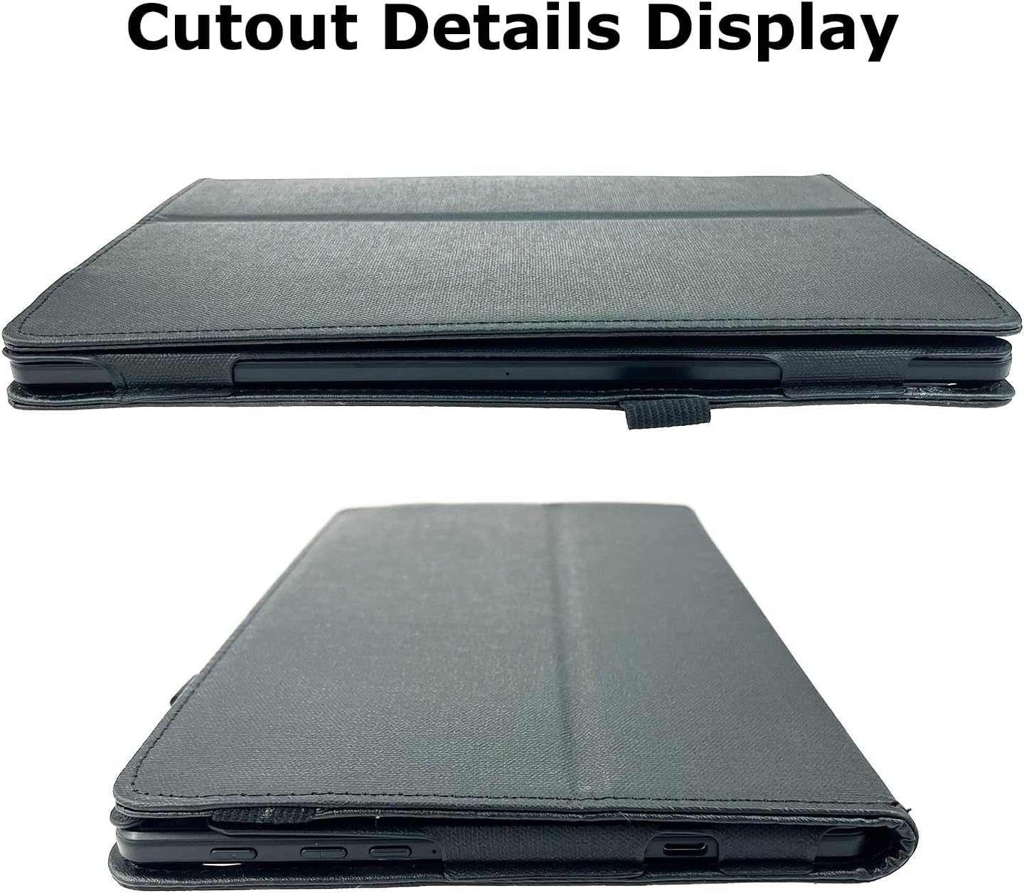 Transwon tablet case showing side view with port access