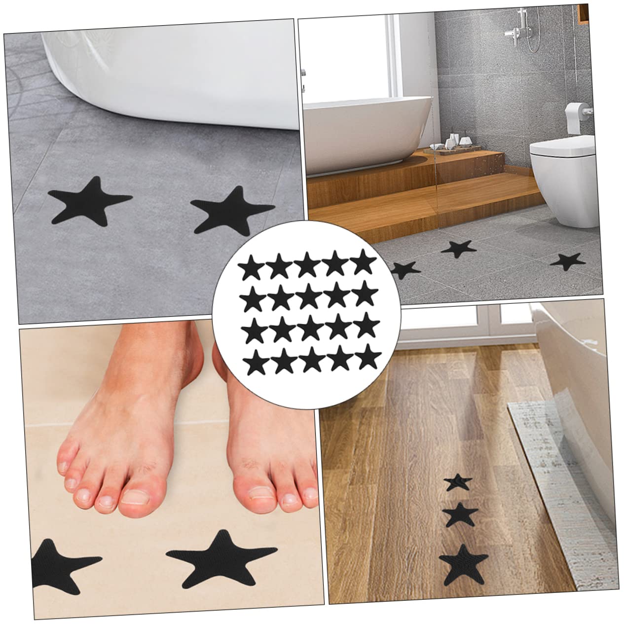IMIKEYA 120piezas Pegatinas Antideslizantes De Seguridad para Ducha y Bañera De Tiras Coloridas para Superficies Resbaladizas Instalación y Agarre