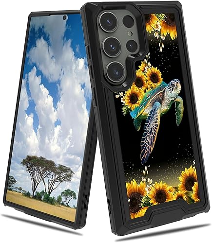 CGFGHHUY for Samsung Galaxy S25 Ultra Case 2 in 1 Dual Layer Hard PC Soft TPU Sh