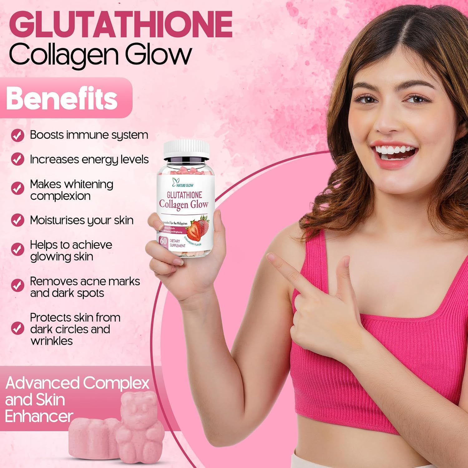 glutathione 500mg ca nht Vin Ung Trng Da White Organic Glutathione 500mg Nht Bn