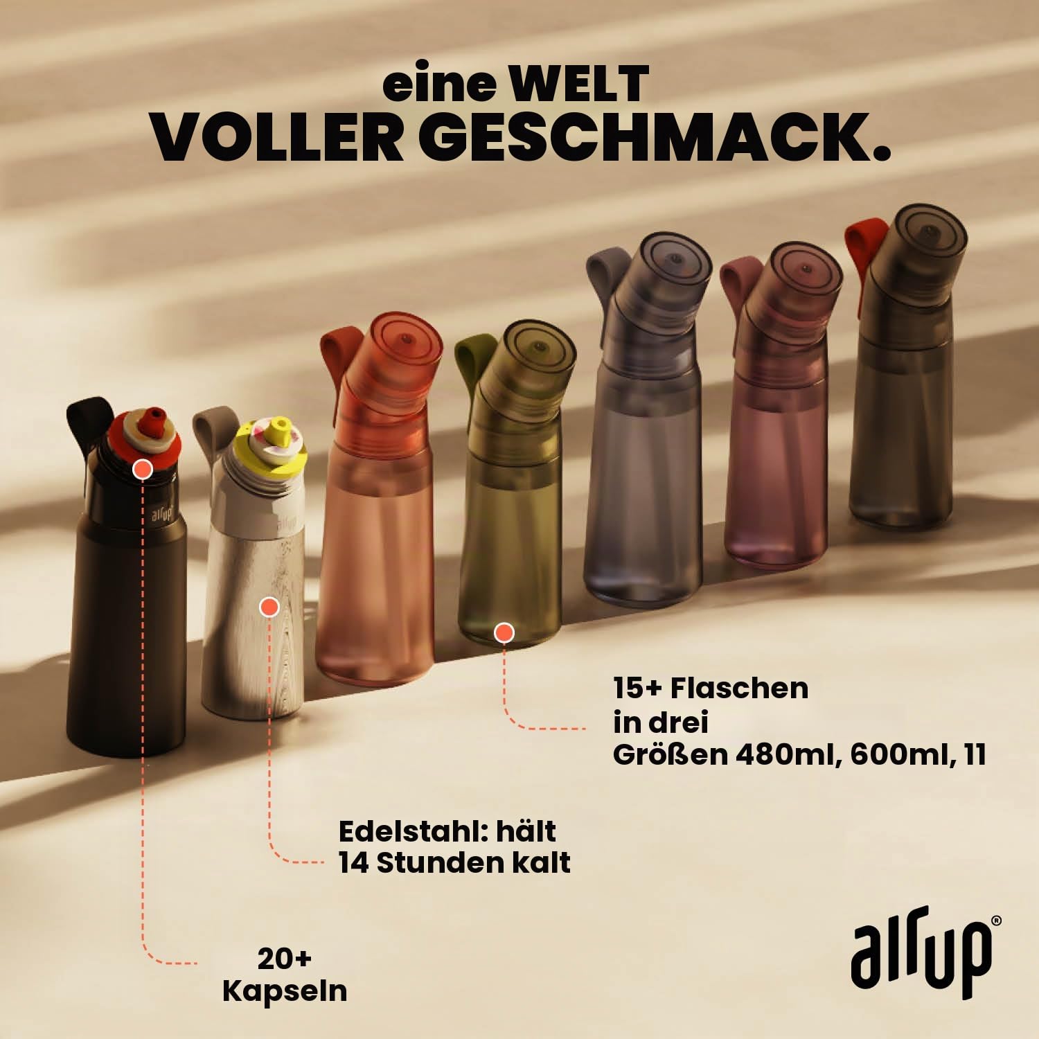 air up Fruity Flavor Mix Multipack - 9x Flavour Pods Wildberry, Apfel & Kirsche für 45L Wasser: Pure Trinkmotivation | Original für air up Flaschen