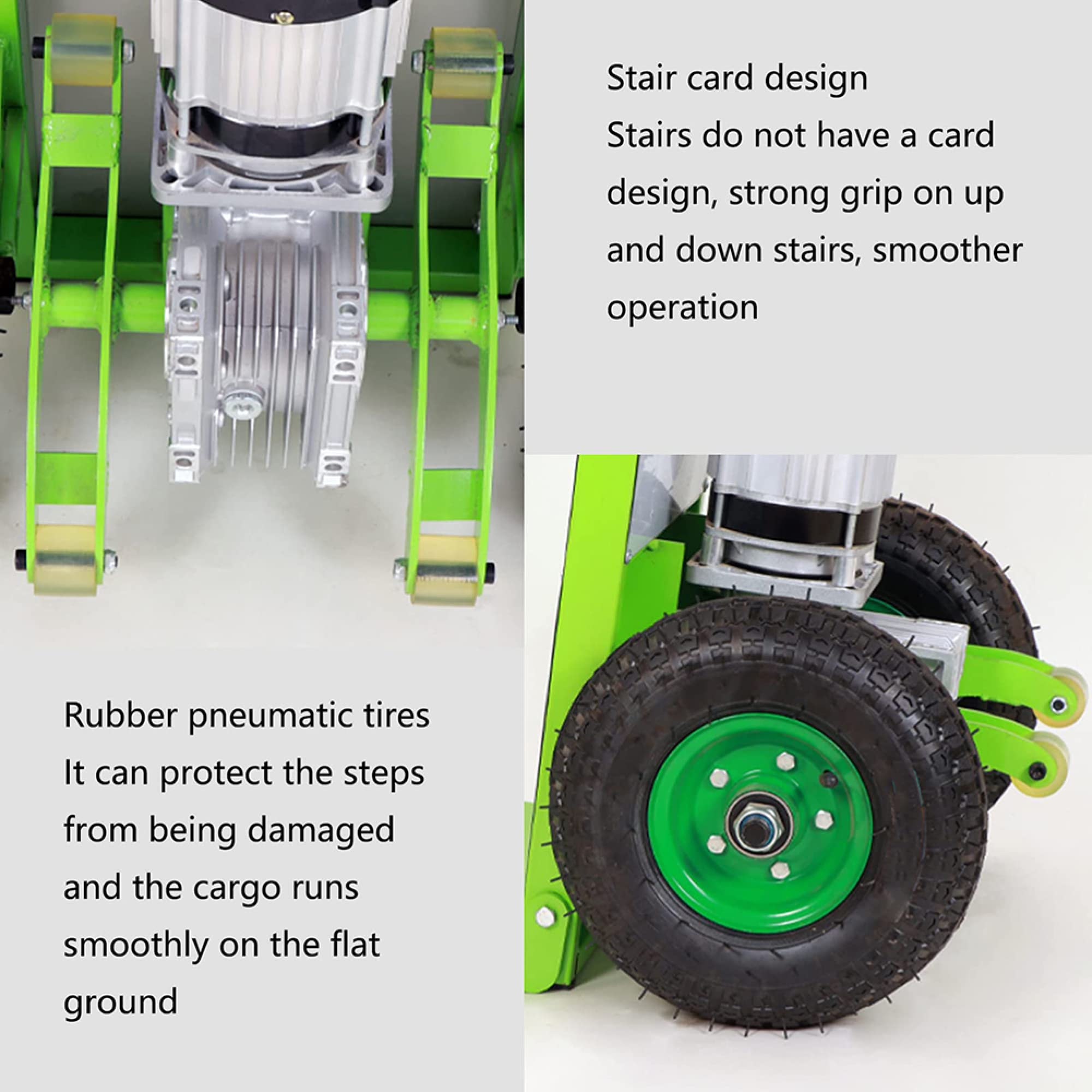 FAXIOAWA Carrelli a Mano elettrici per Arrampicata su Scale Dolly 660lbs Scalatore Industriale Alimentato con Manico telescopico per mobili in movimento/48V/850W/19AH