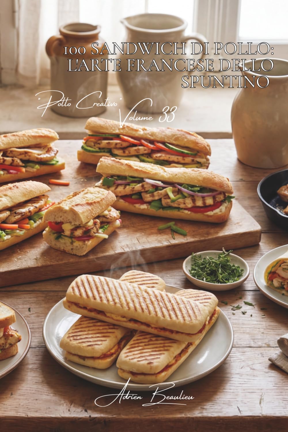 100 Sandwich di Pollo: L'arte francese dello spuntino: Club sandwich, panini e wrap... dove il panino diventa un capolavoro gastronomico. (SERIE POLLO (35 Volumi) – Sottoserie: "Pollo Creativo")