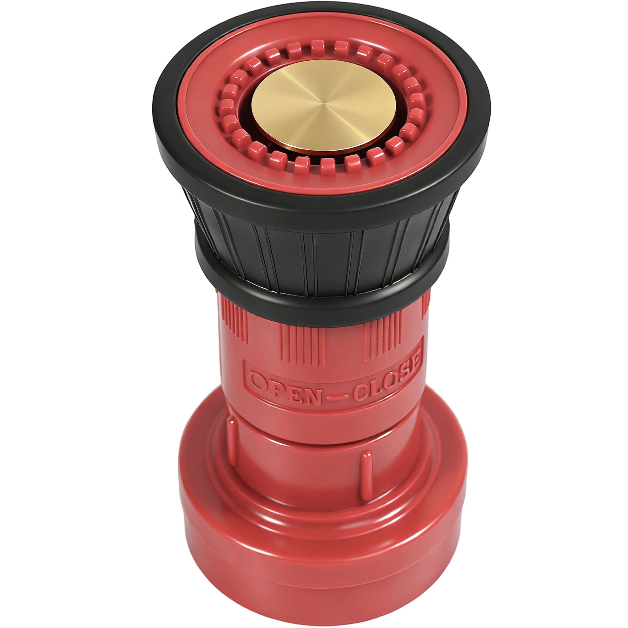 RosyOcean Fire Hose Nozzle 2 Inch NPSH Thermoplastic Fire Equipment Industial Heavey Duty Spray Jet Fog Nozzle