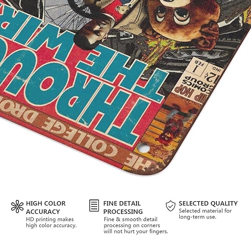Miniatura 4 de Dazkqbl Kanye - Cartel de metal con texto en inglés "West Comic", póster de música cómic, hip-hop, hogar, habitación, club, bar, decoración de